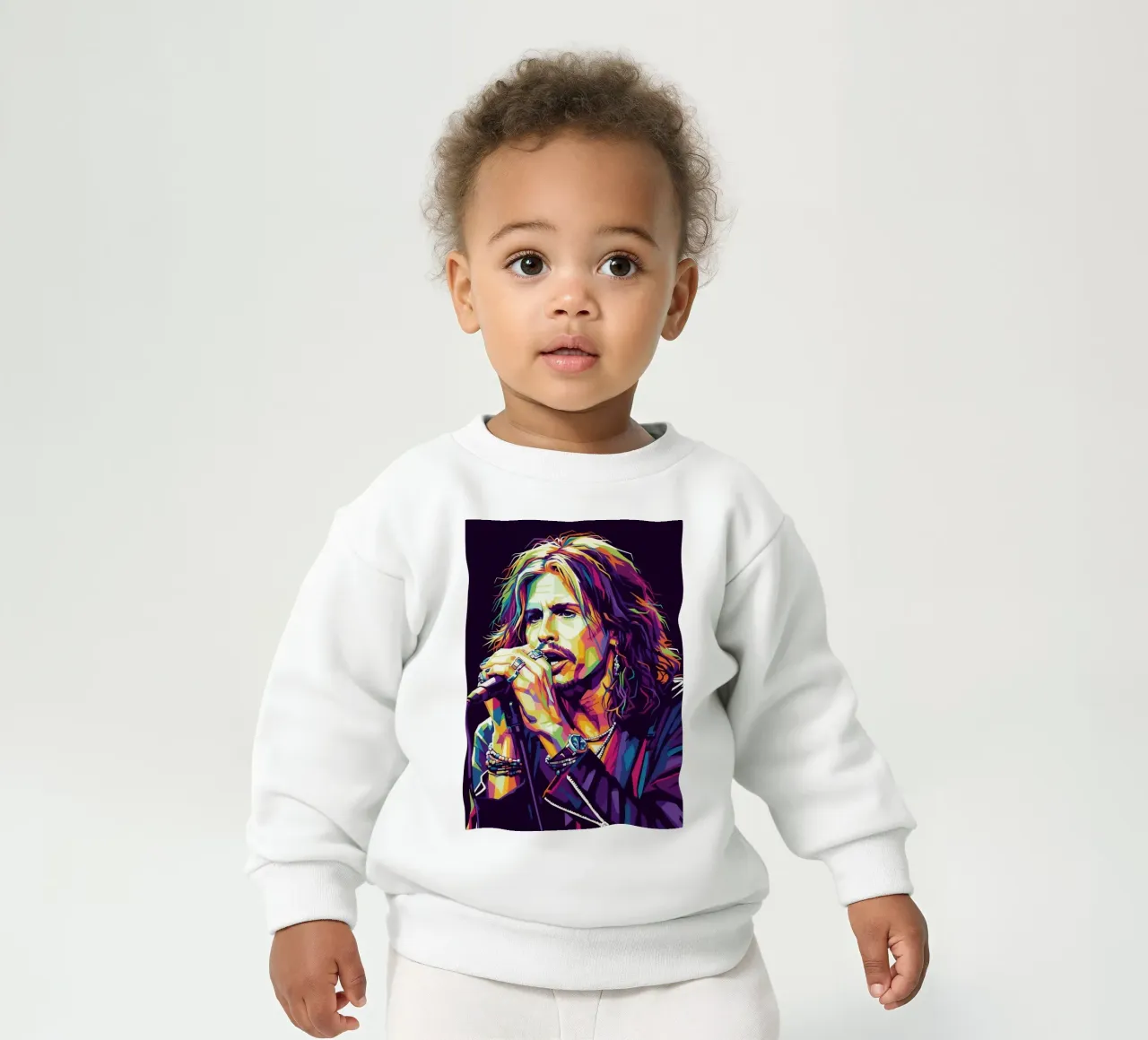 Steven Tyler arte #3 felpa neonato da Hantamrata
