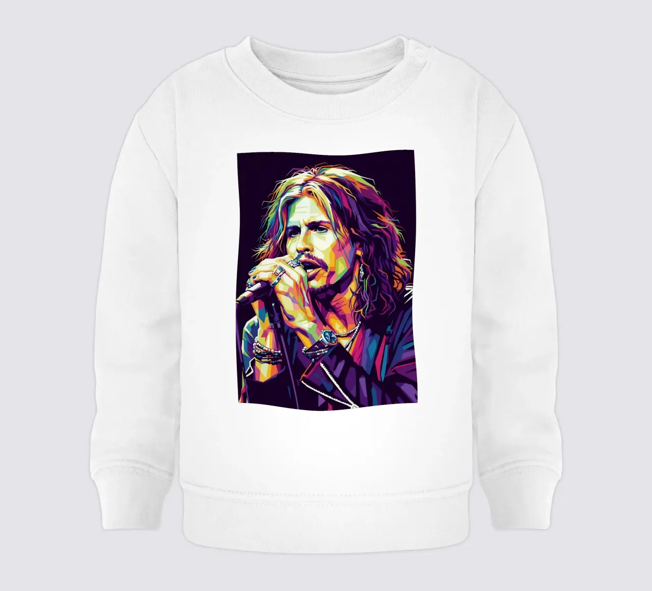 Steven Tyler arte #3 felpa neonato da Hantamrata