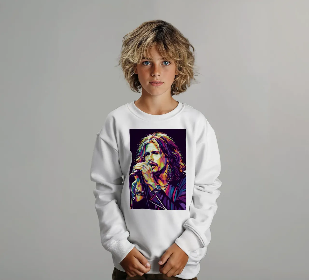 Steven Tyler arte #3 felpa bambino da Hantamrata