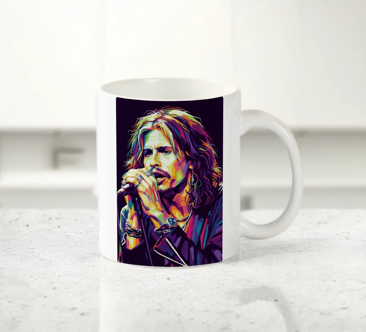Steven Tyler arte #3 tazza in ceramica da Hantamrata
