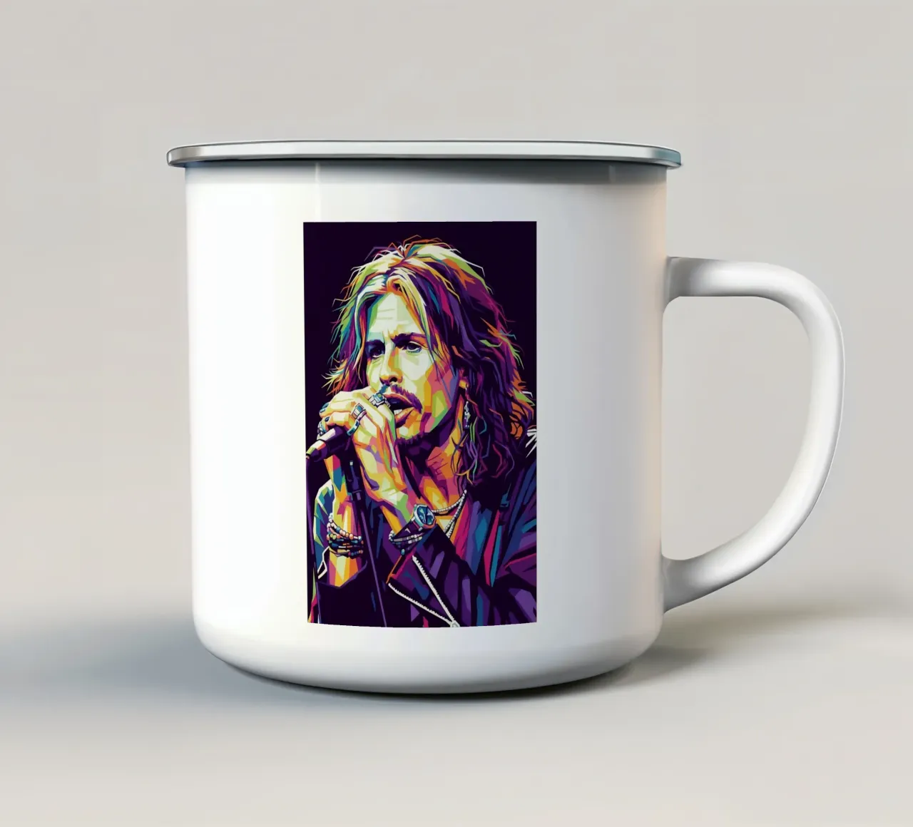 Steven Tyler arte #3 tazza in smalto da Hantamrata