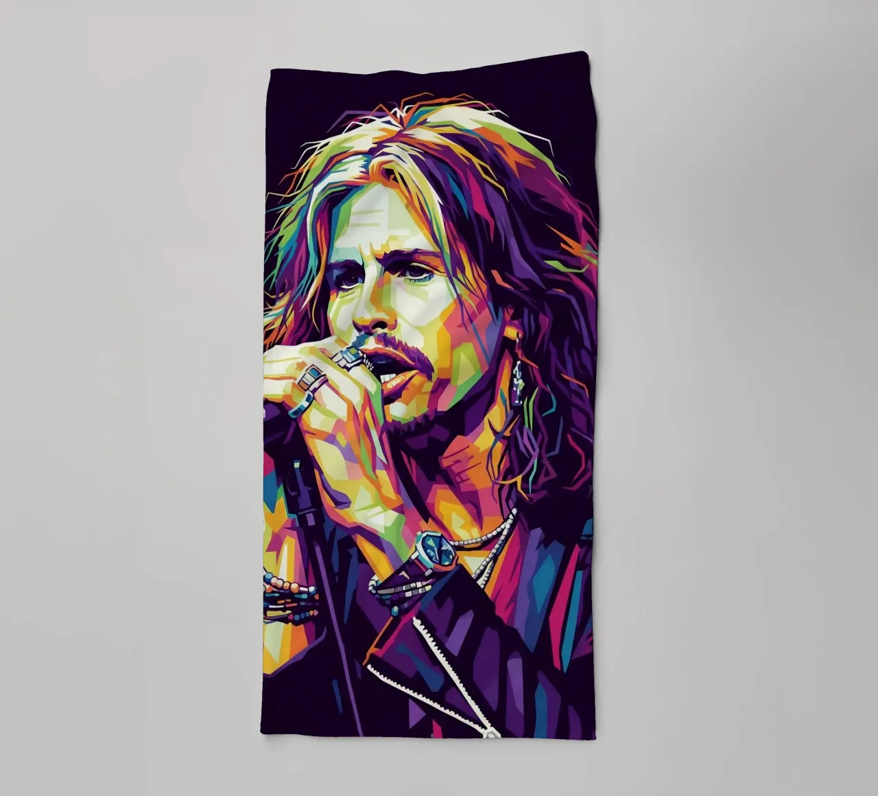 Steven Tyler art #3 towel by Hantamrata