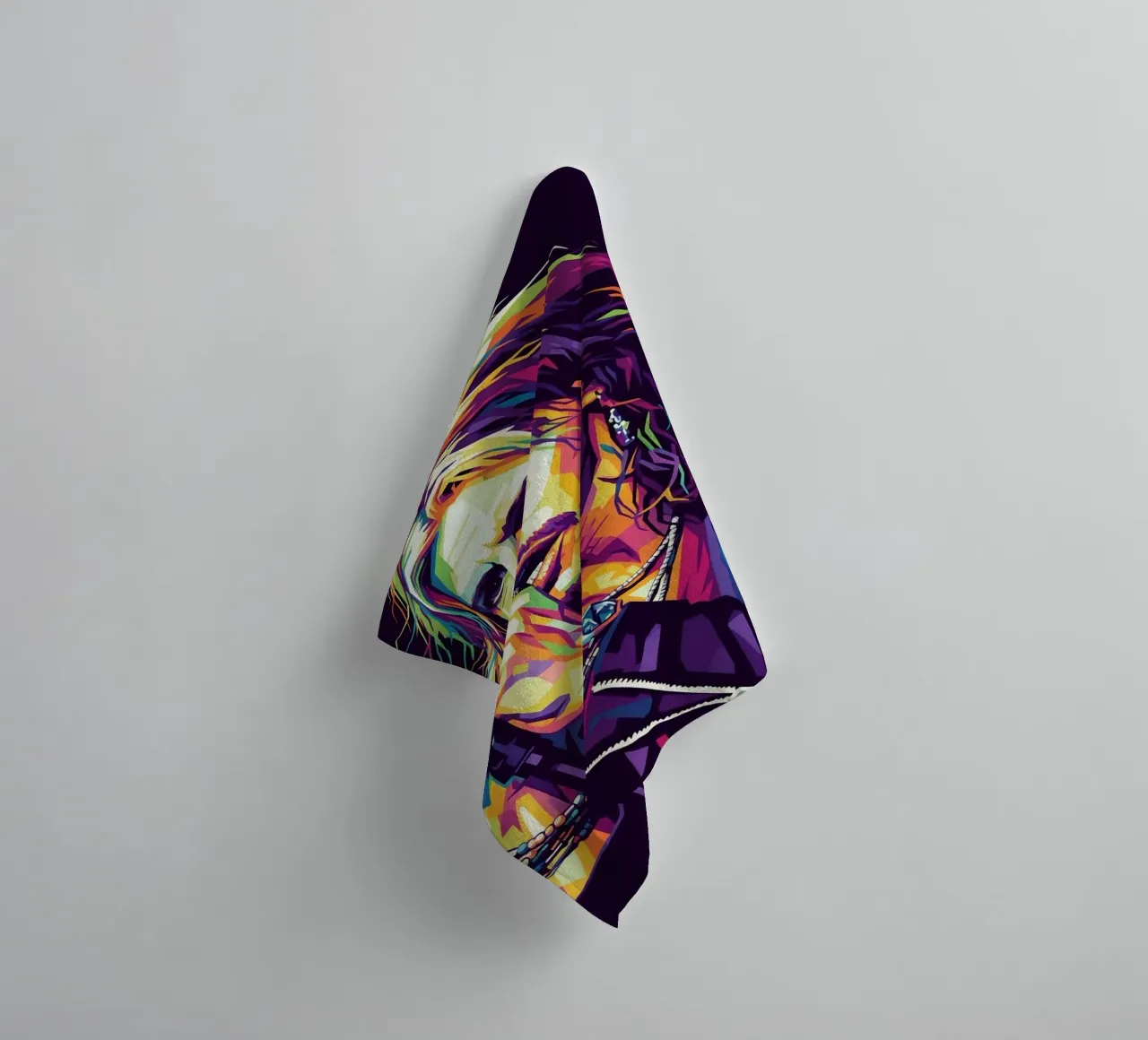 Steven Tyler art #3 towel by Hantamrata