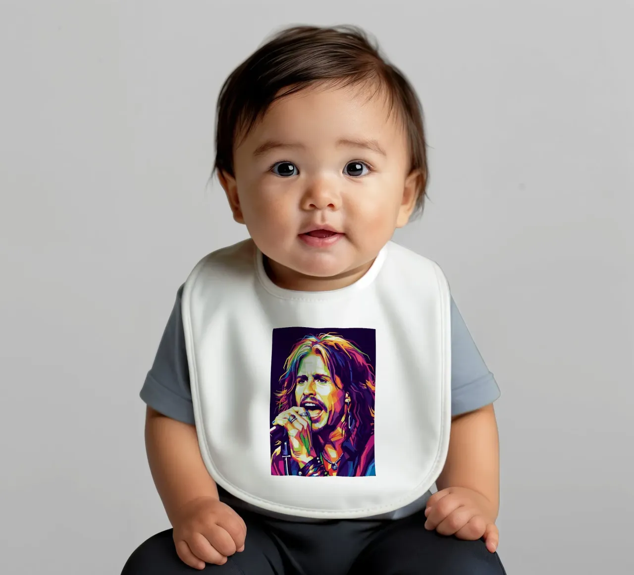 Ritratto pop art di Steven Tyler bavaglino da Hantamrata