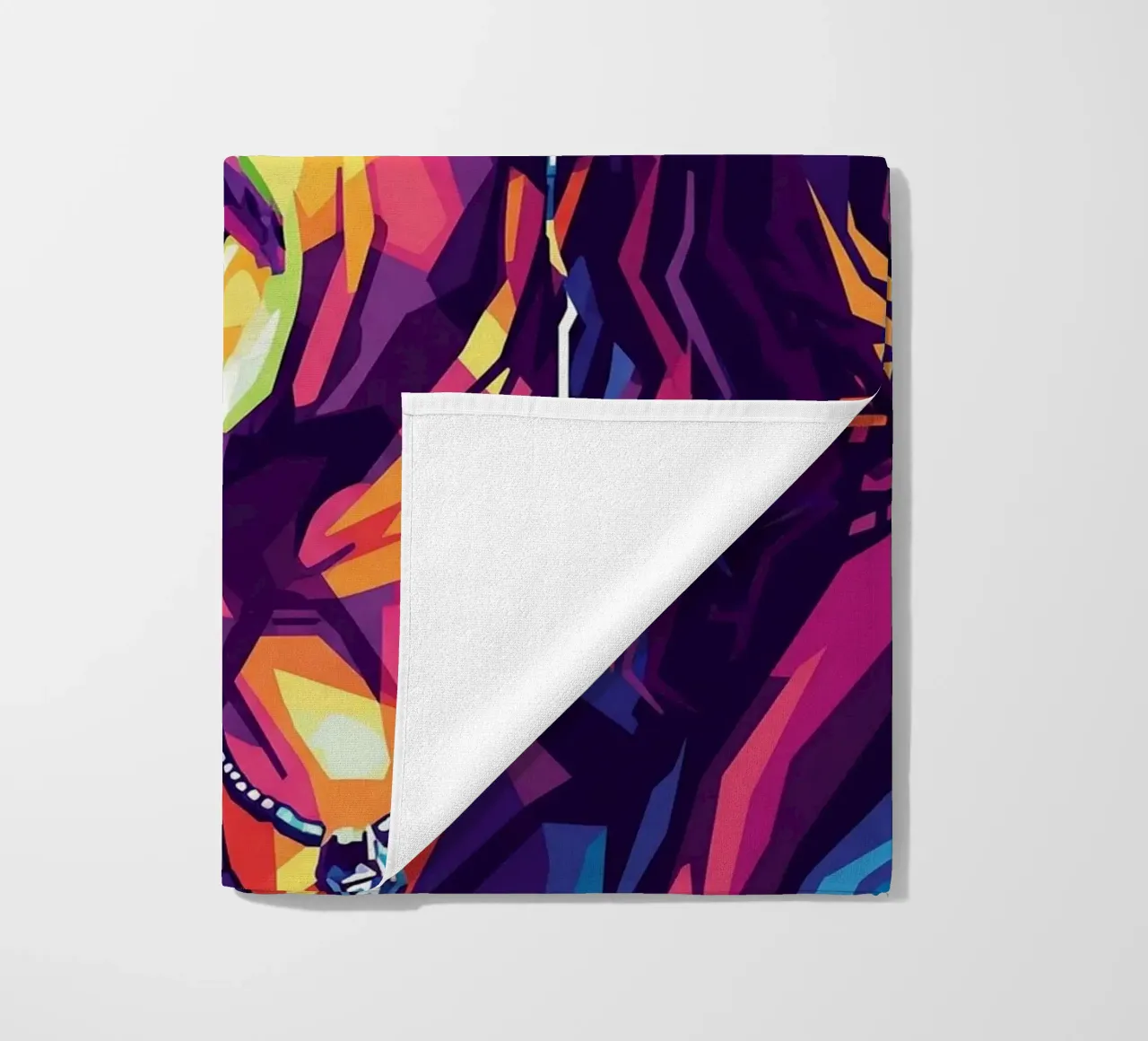 Ritratto pop art di Steven Tyler telo mare da Hantamrata