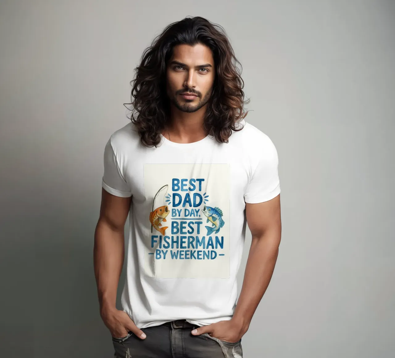 beste vader visser t-shirt van wadasx