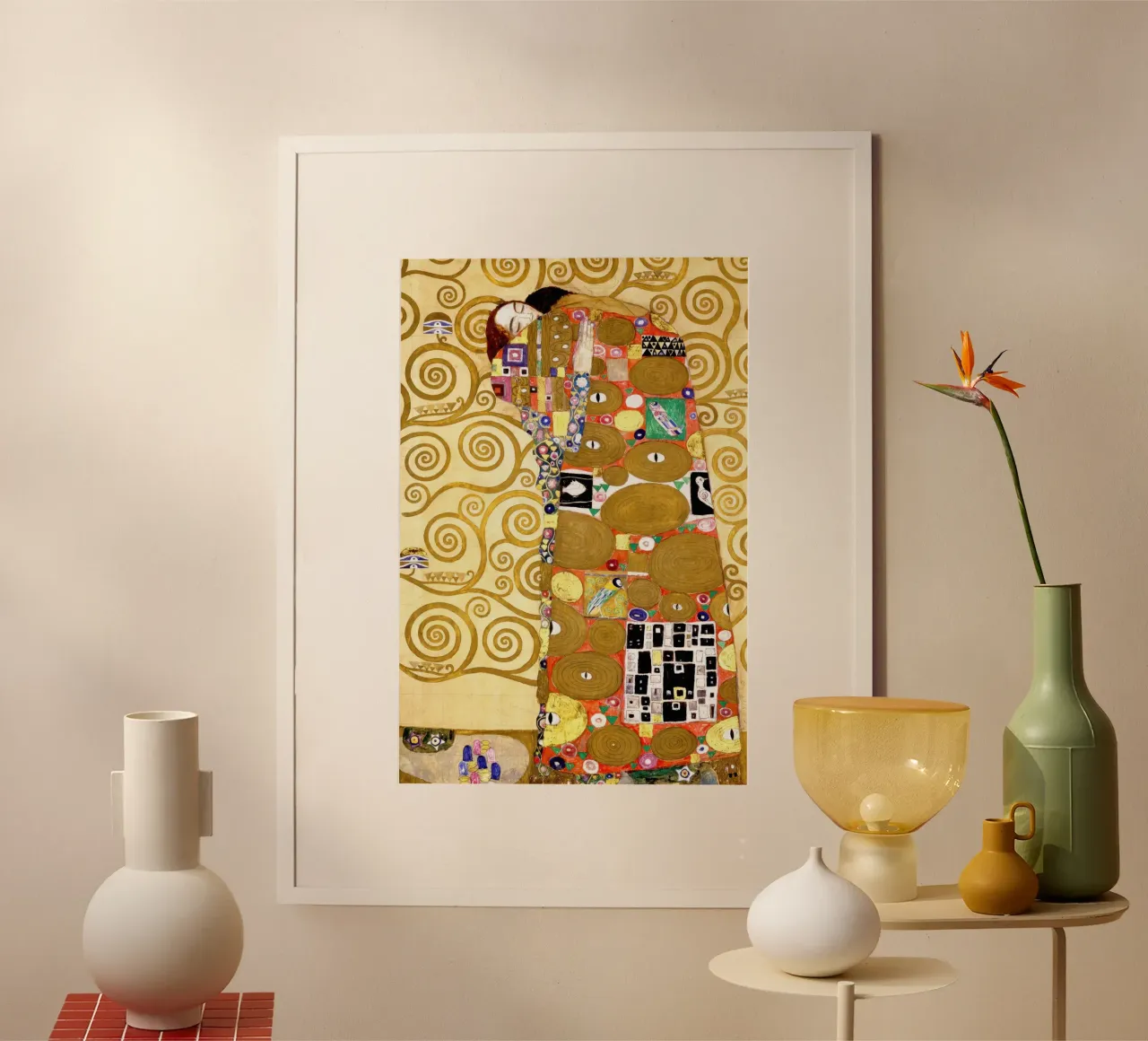 L'albero della vita poster con telaio in legno da Roy Terrell