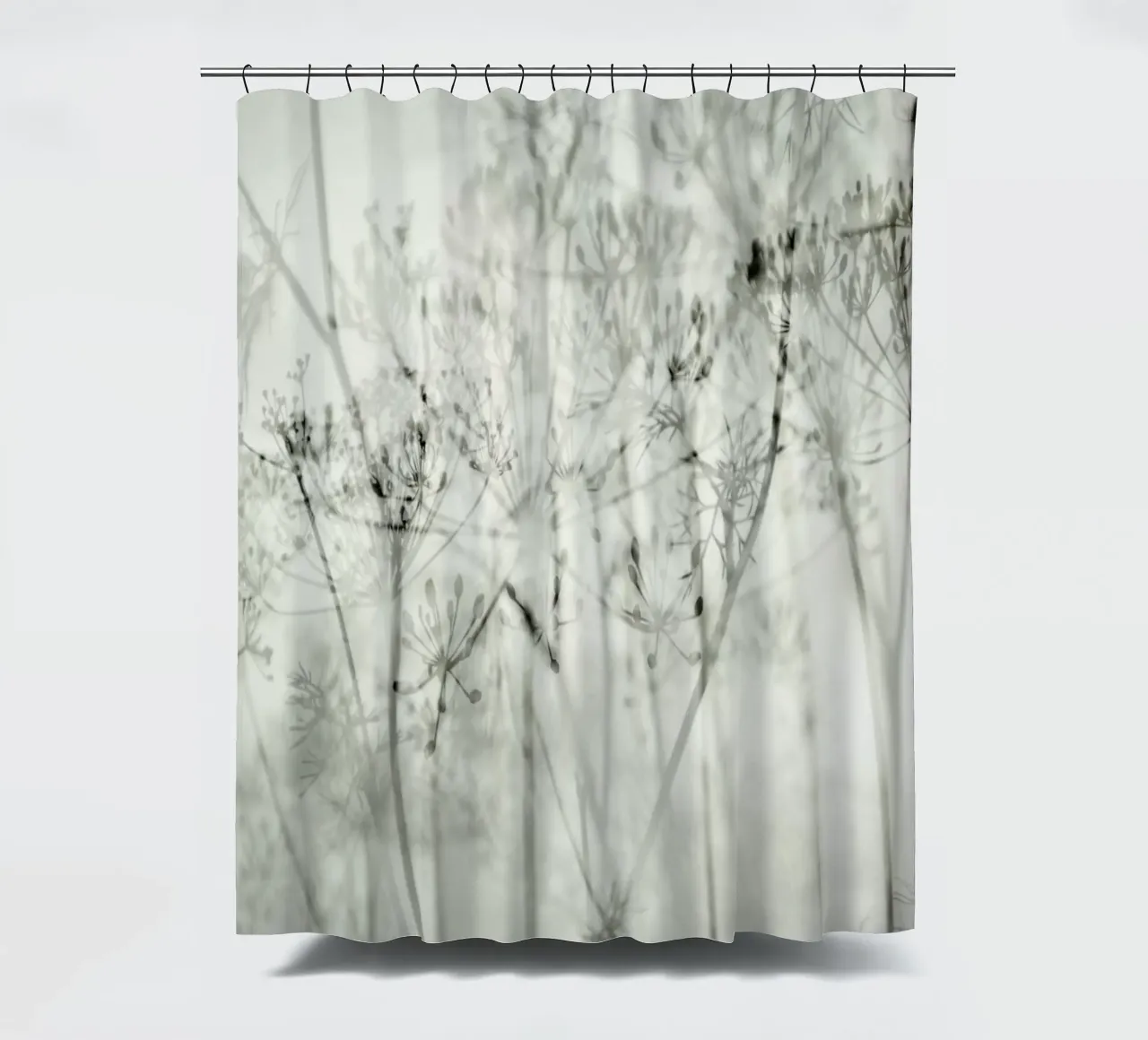 botanical abstract tenda da doccia da Visuelle Poesie am Wegesrand