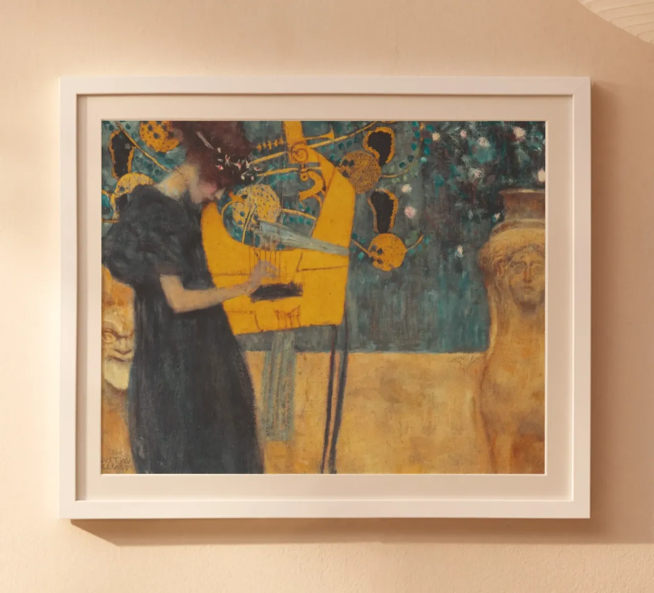 La musica (Musica) - Gustav Klimt poster da Roy Terrell
