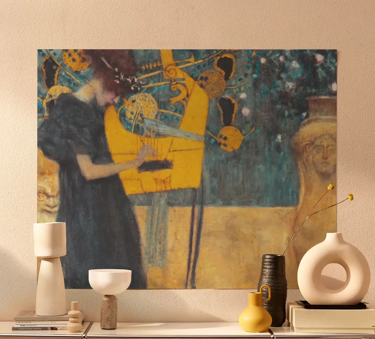 La musica (Musica) - Gustav Klimt poster da Roy Terrell