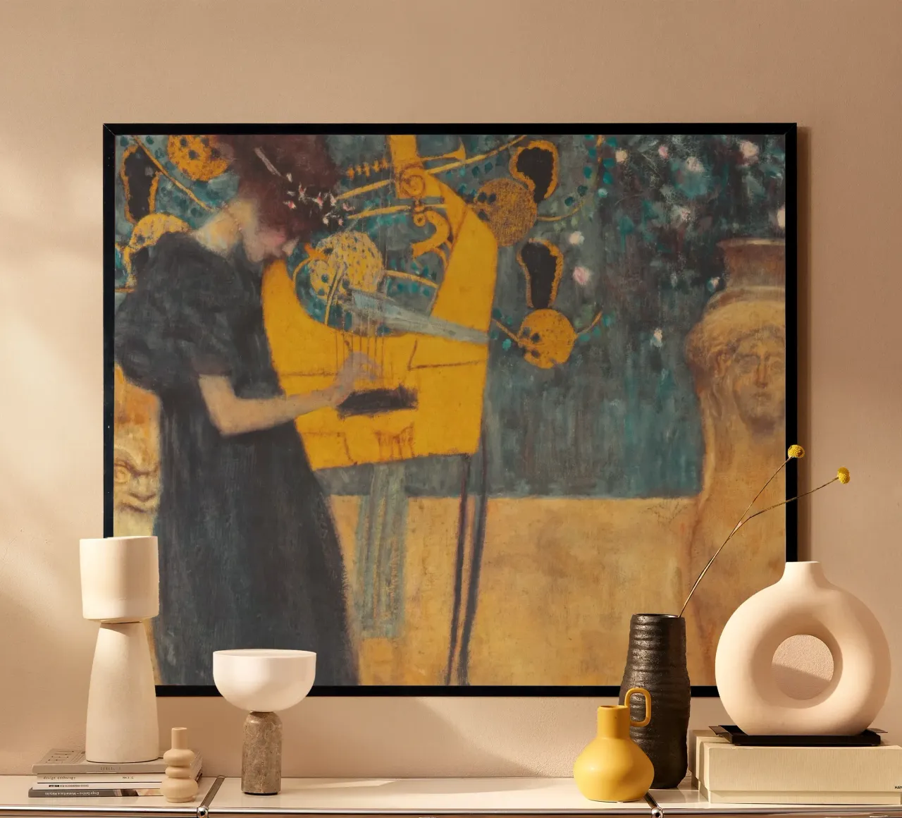 La musica (Musica) - Gustav Klimt poster da Roy Terrell