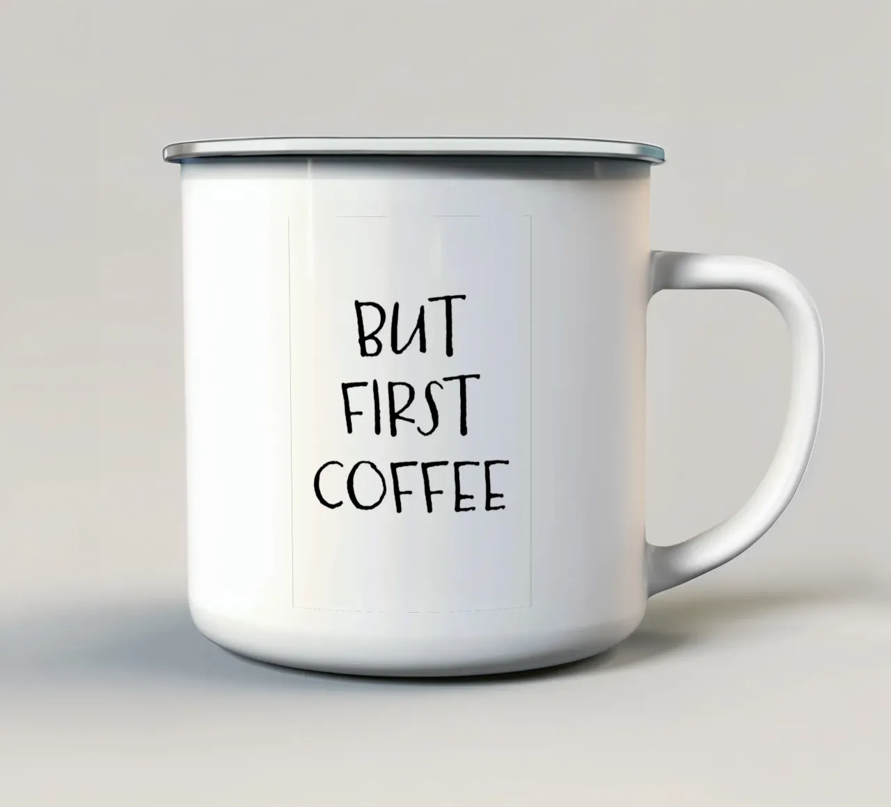 But First Coffee 5 tazza in smalto da The Type Club Tokyo