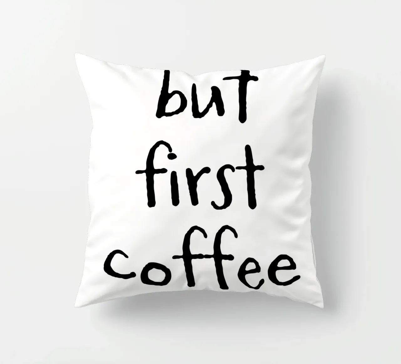 But First Coffee 6 cuscino da The Type Club Tokyo