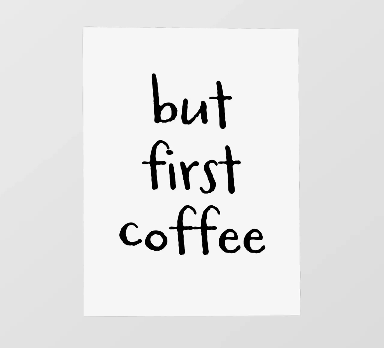 But First Coffee 6 telo in pvc da The Type Club Tokyo