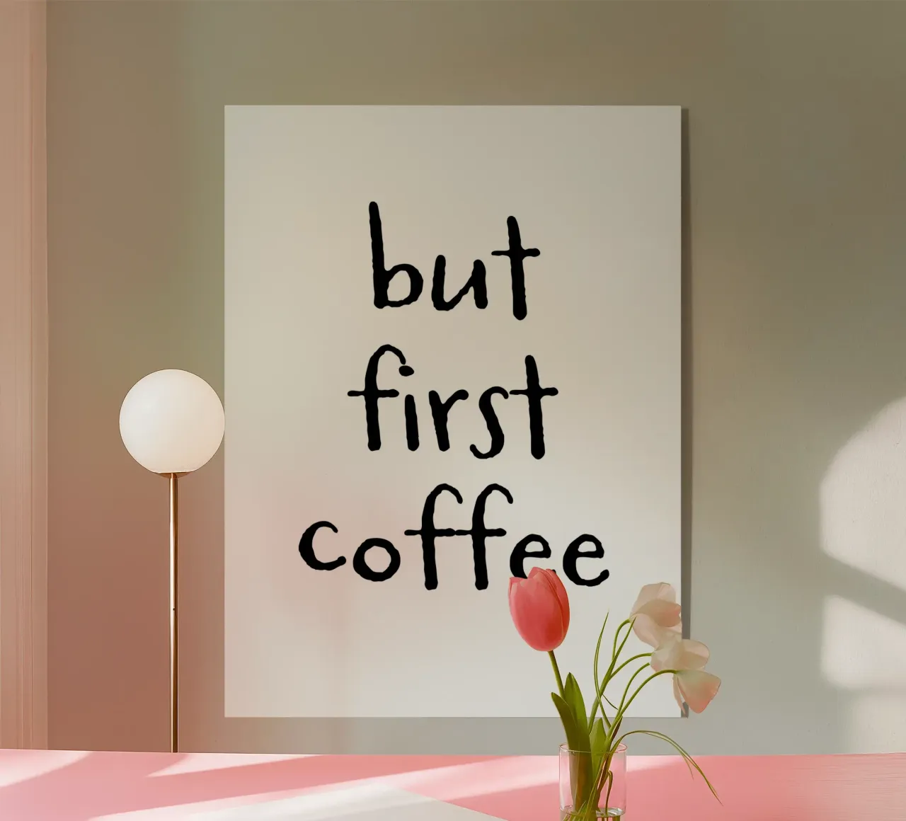 But First Coffee 6 plexiglass da The Type Club Tokyo