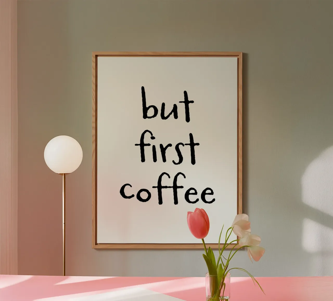But First Coffee 6 alluminio dibond da The Type Club Tokyo