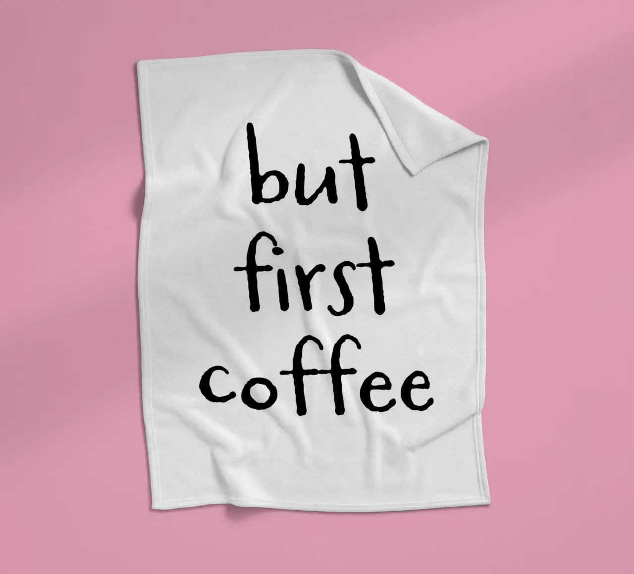 But First Coffee 6 coperta in pile da The Type Club Tokyo
