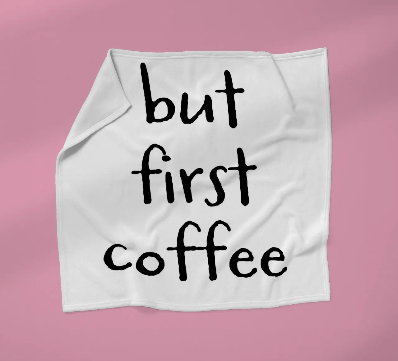 But First Coffee 6 coperta in pile da The Type Club Tokyo