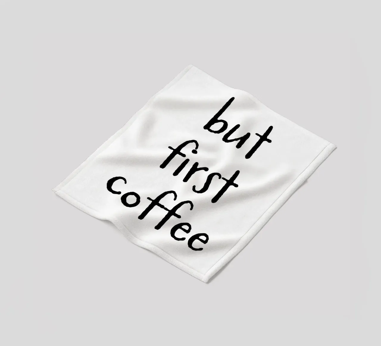 But First Coffee 6 coperta in pile da The Type Club Tokyo