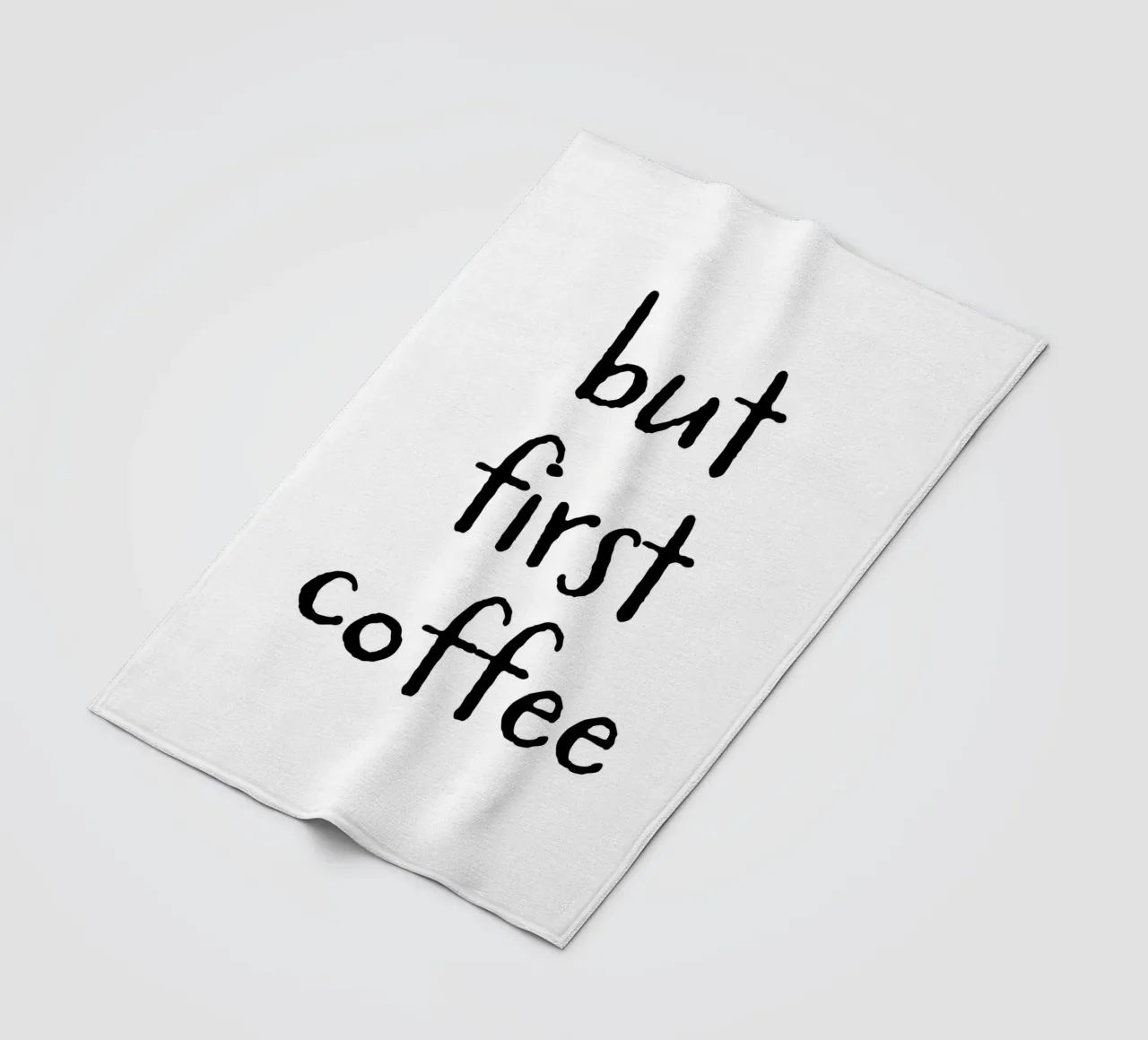 But First Coffee 6 coperta in pile da The Type Club Tokyo