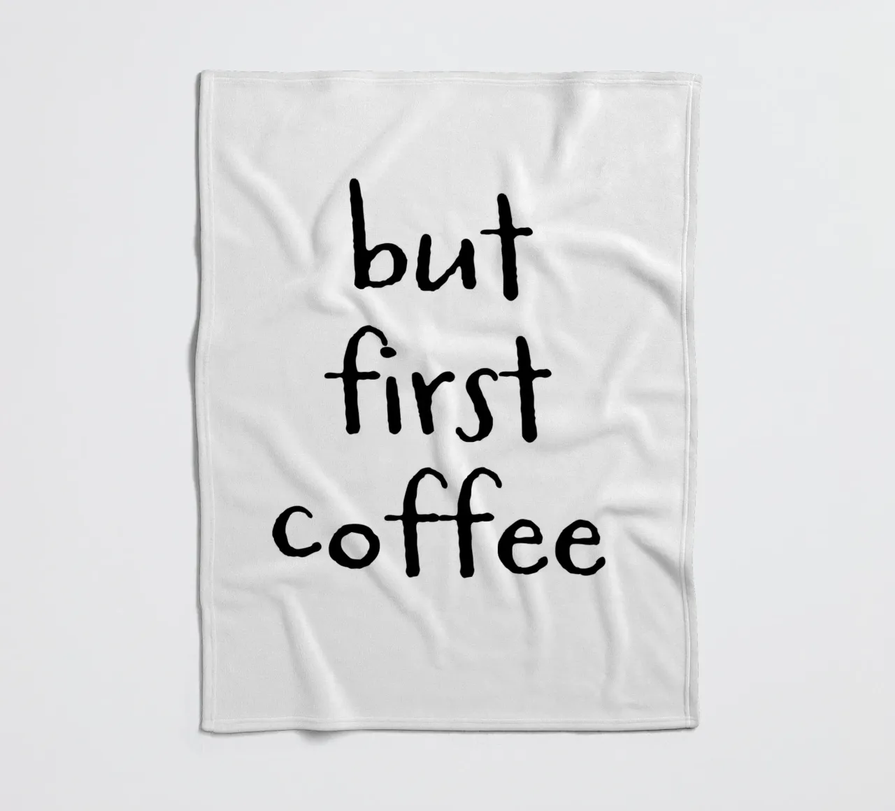 But First Coffee 6 coperta in pile da The Type Club Tokyo