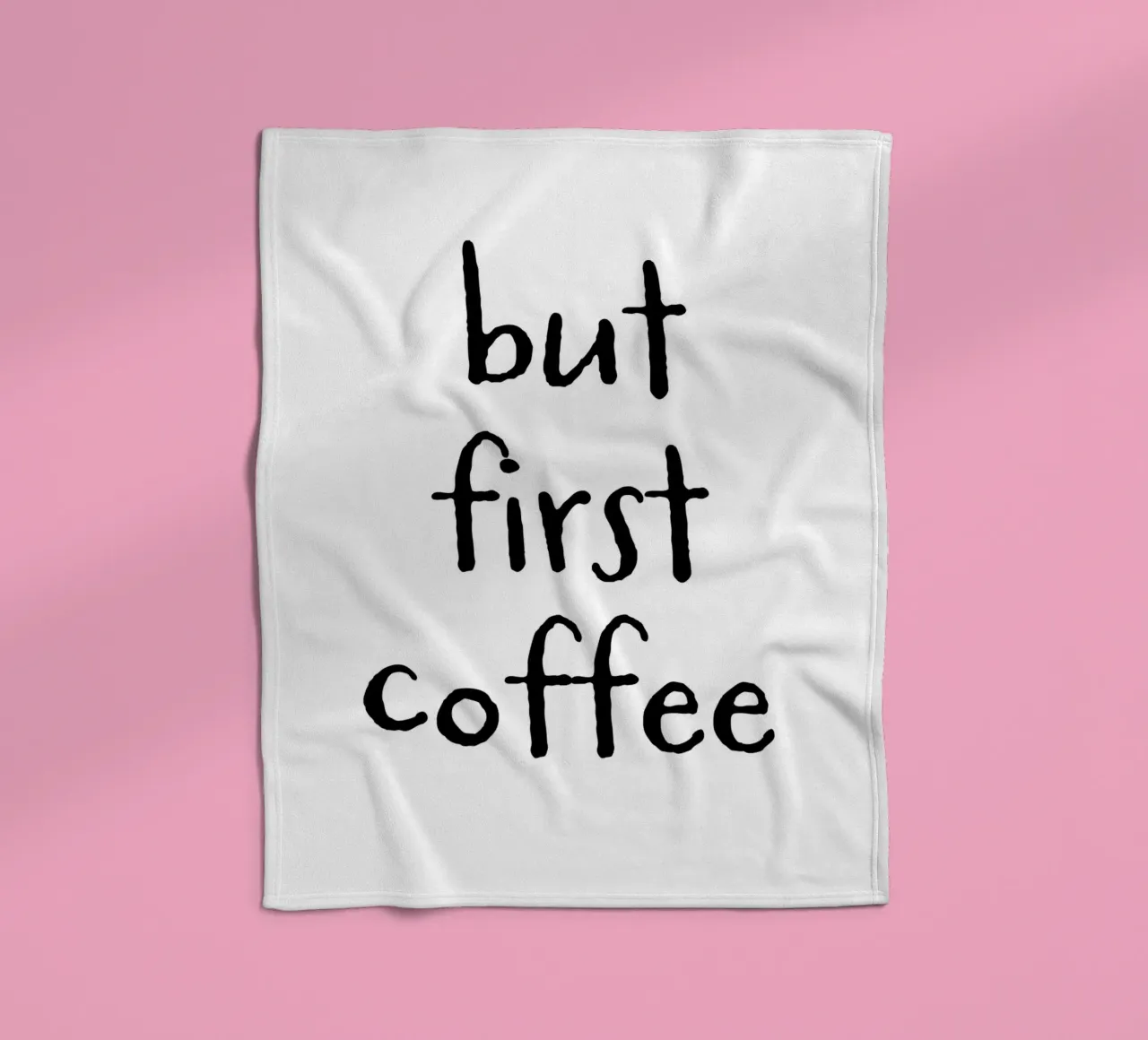 But First Coffee 6 coperta in pile da The Type Club Tokyo