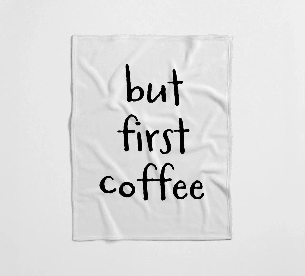 But First Coffee 6 coperta in pile da The Type Club Tokyo