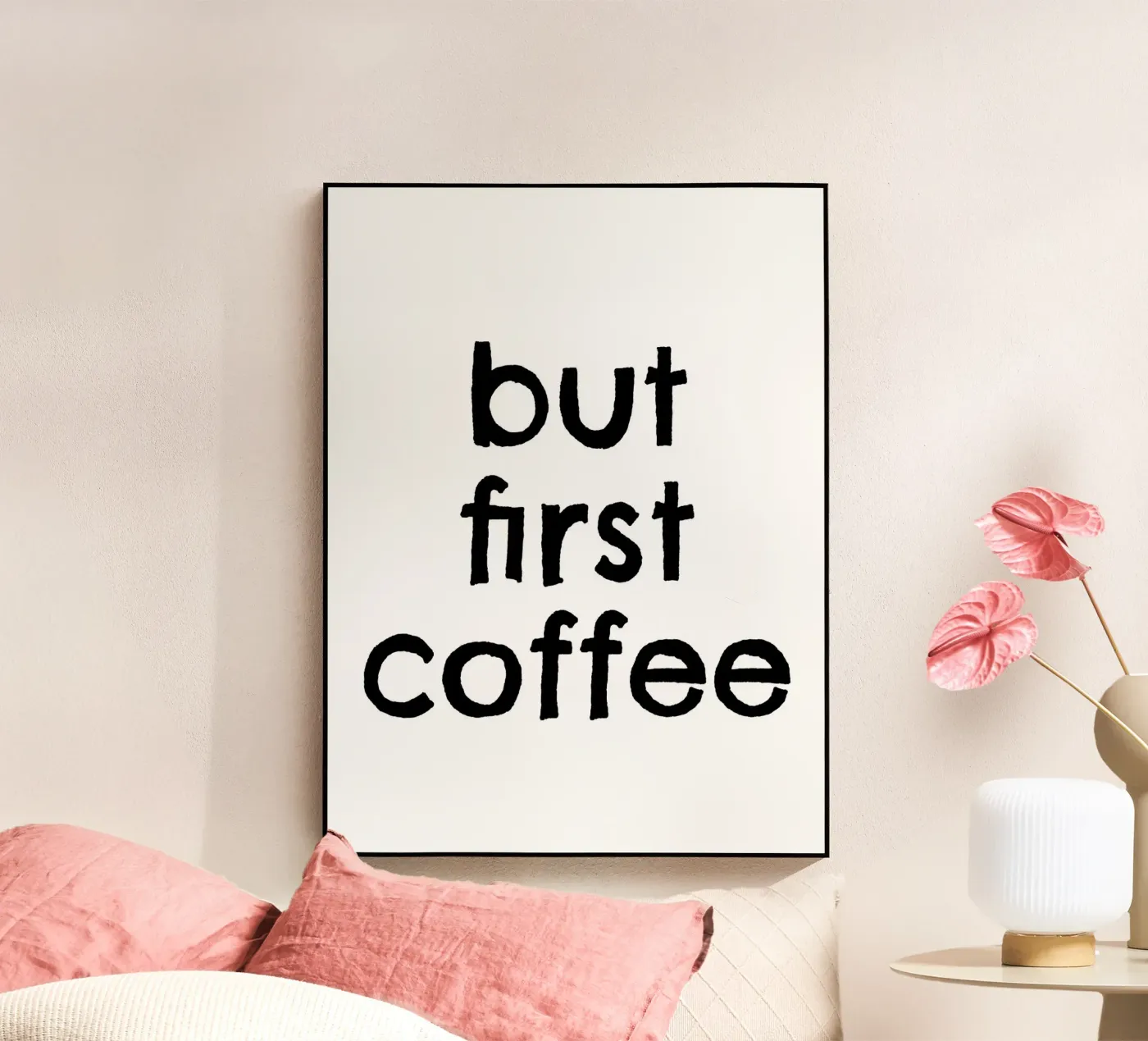 But First Coffee 7 plexiglass da The Type Club Tokyo