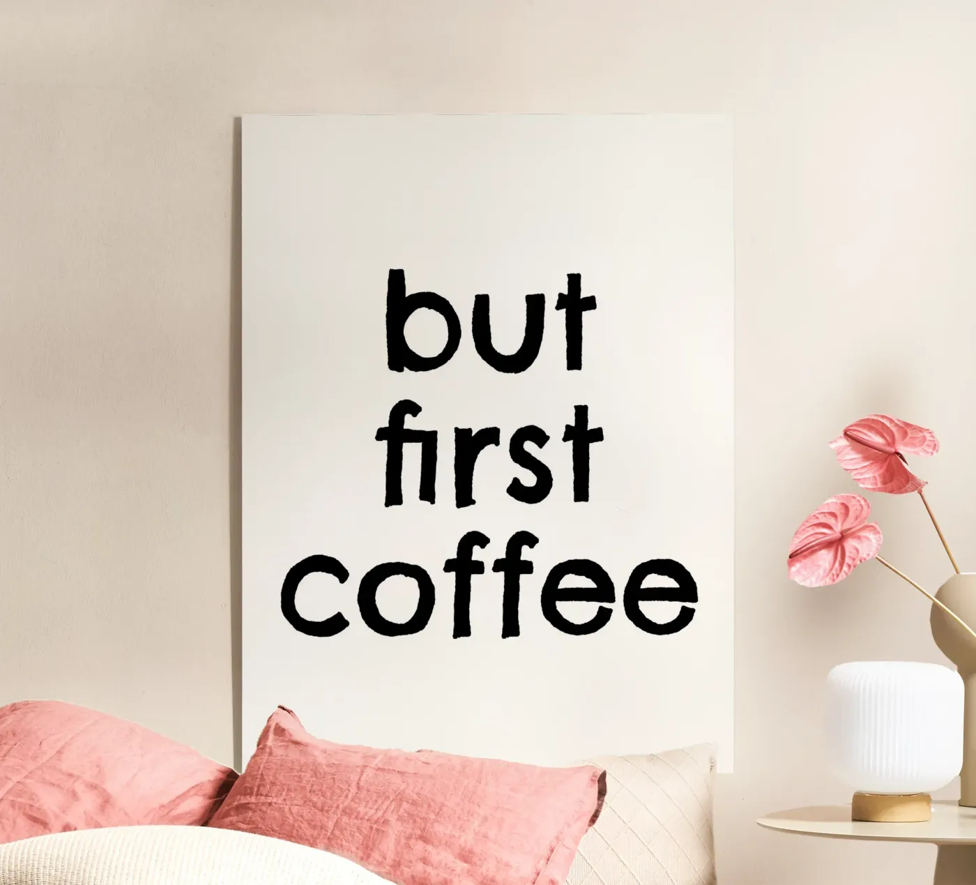 But First Coffee 7 plexiglass da The Type Club Tokyo