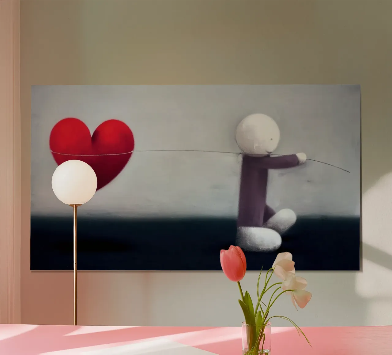 Gefangen in der Liebe Doug hyde Poster mit Kunststoffrahmen von Hyde Hi