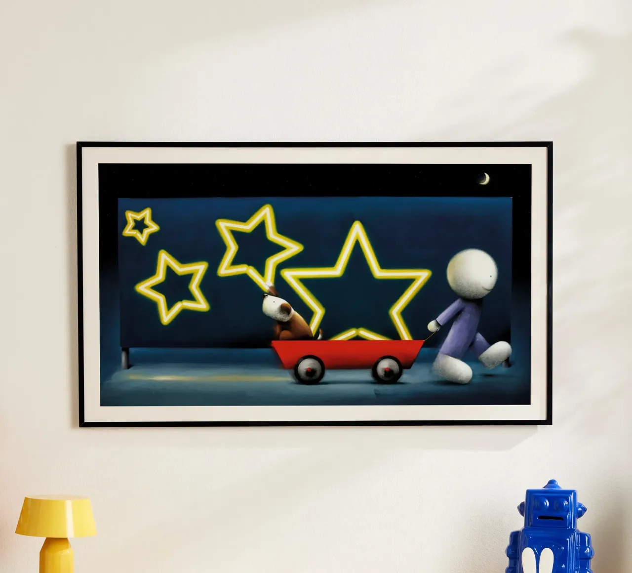 Segno zodiacale Doug hyde poster con telaio in legno da Hyde Hi
