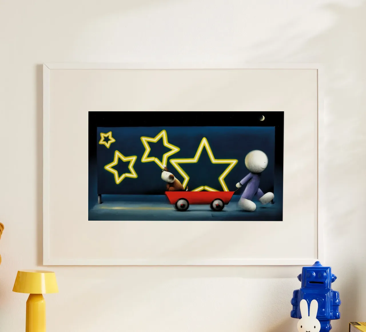 Segno zodiacale Doug hyde poster con telaio in legno da Hyde Hi