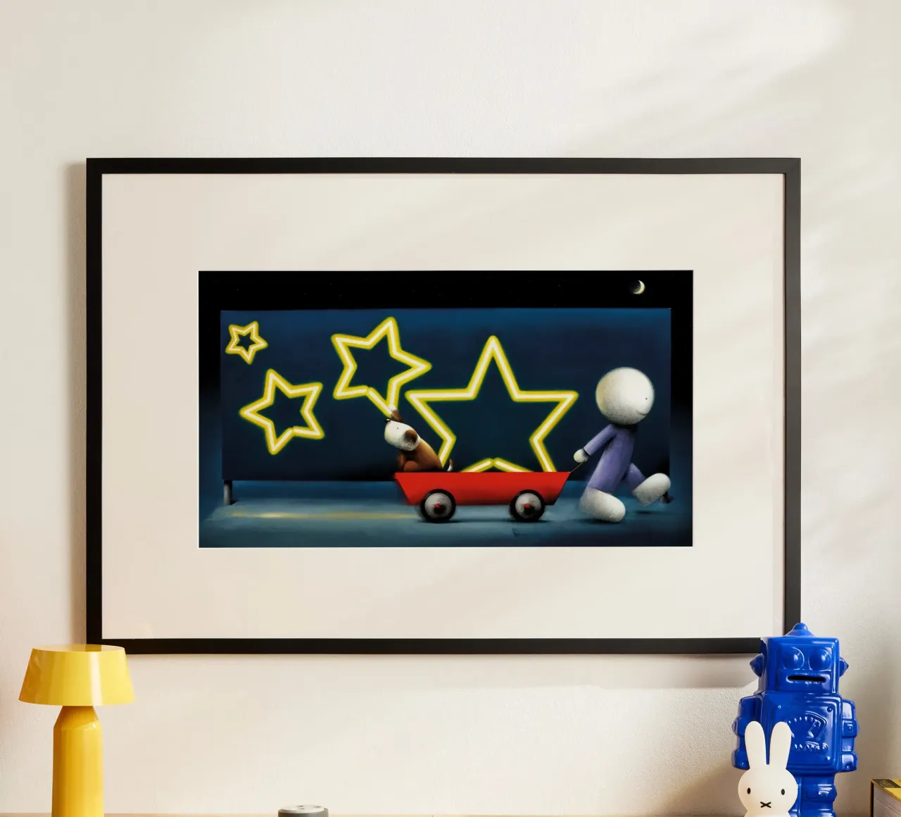 Segno zodiacale Doug hyde poster con telaio in legno da Hyde Hi