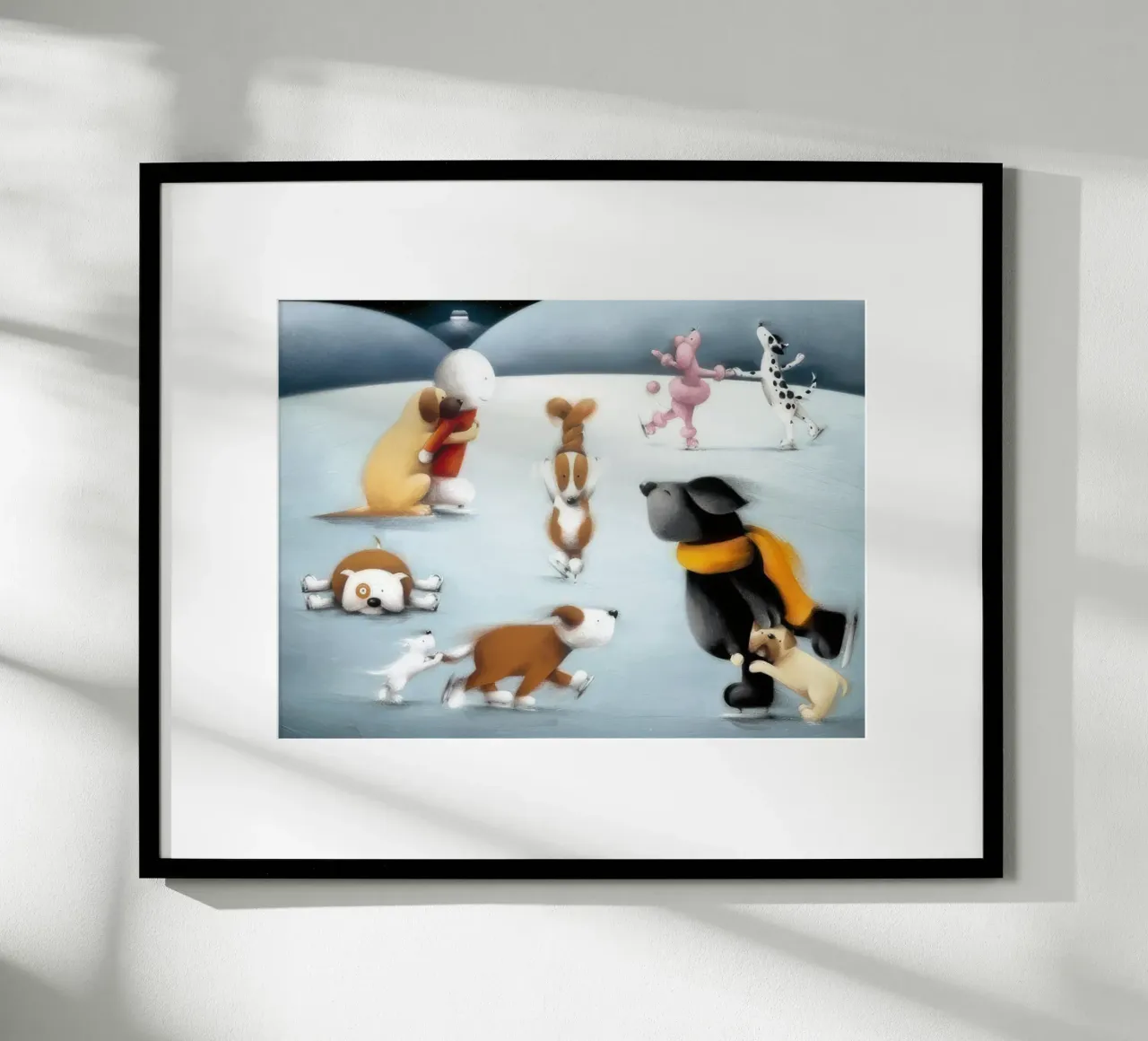 Ballando sul ghiaccio Doug hyde poster con telaio in alluminio da Hyde Hi