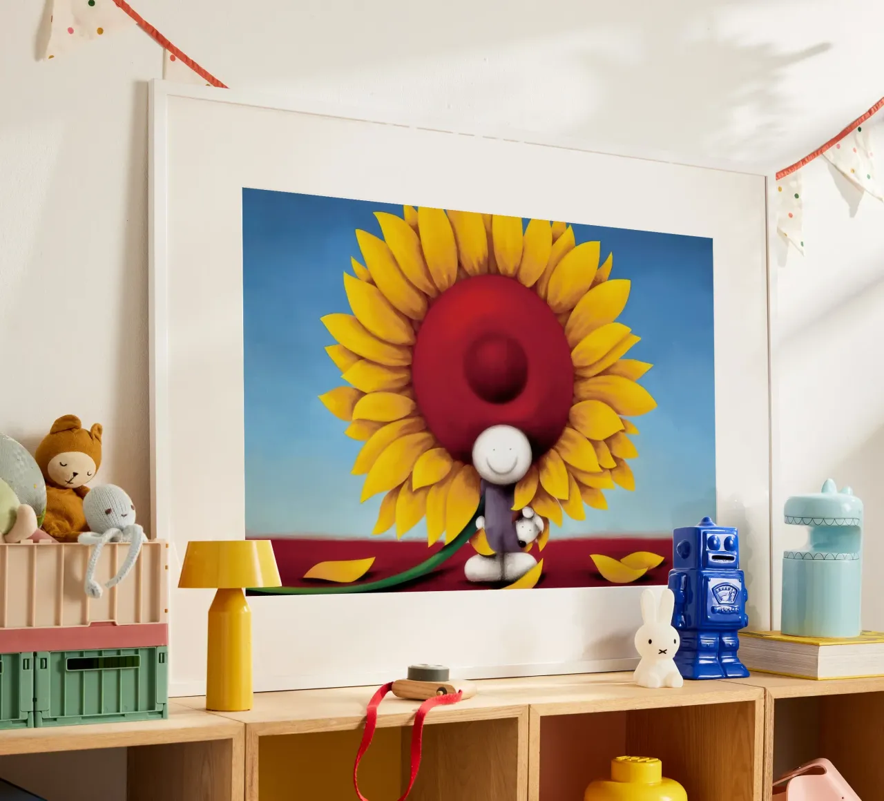 Arriva il sole Doug hyde poster con telaio in legno da Hyde Hi