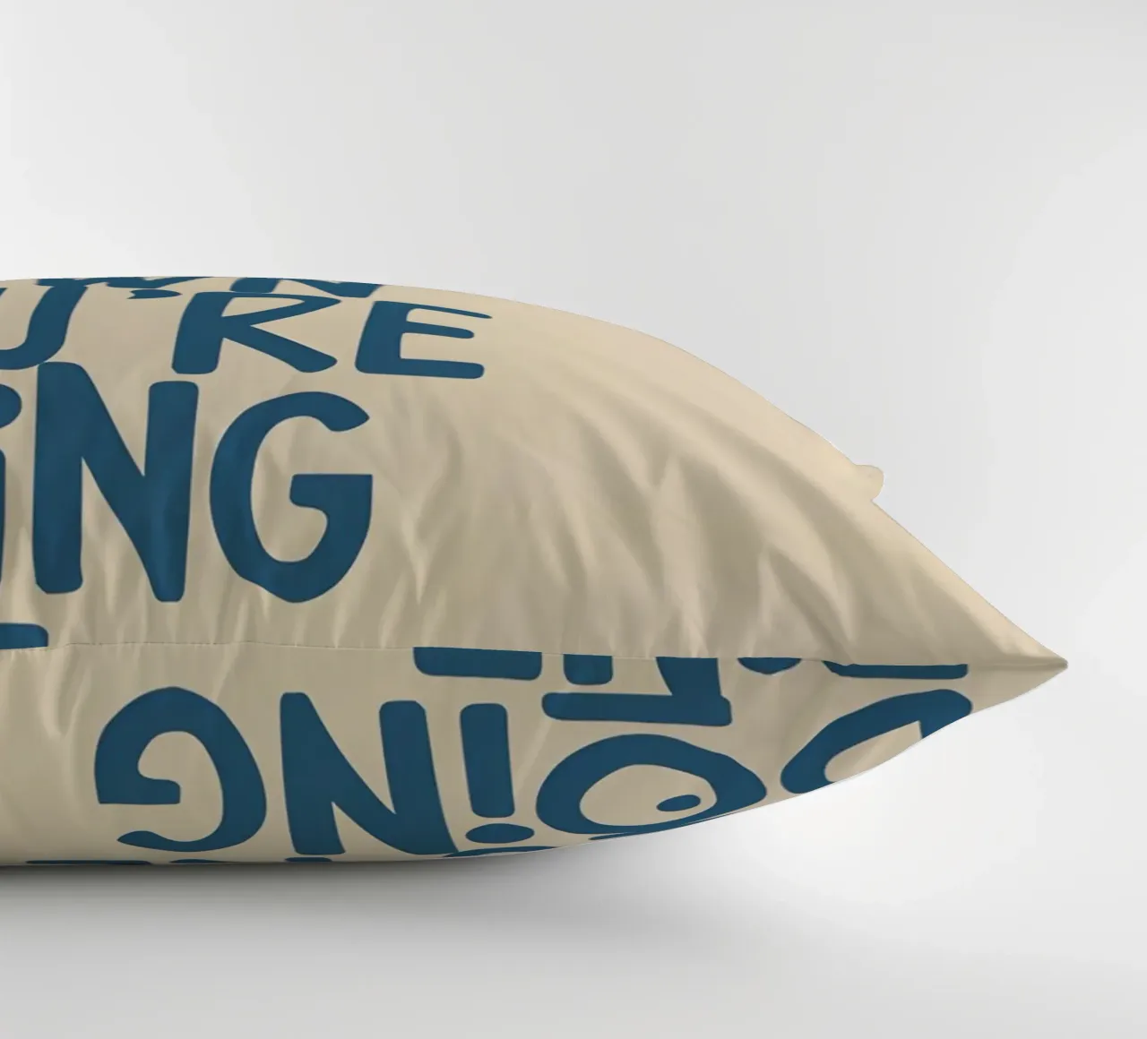 SLOW DOWN YOU'RE DOING FINE! cuscino da Type & Tape
