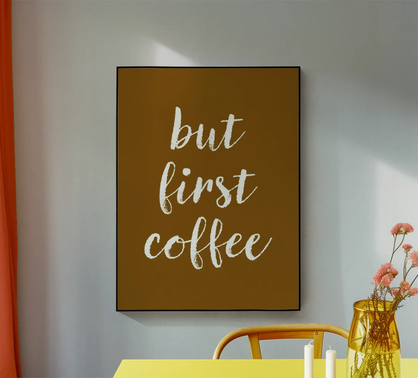 But First Coffee 18 plexiglass da The Type Club Tokyo