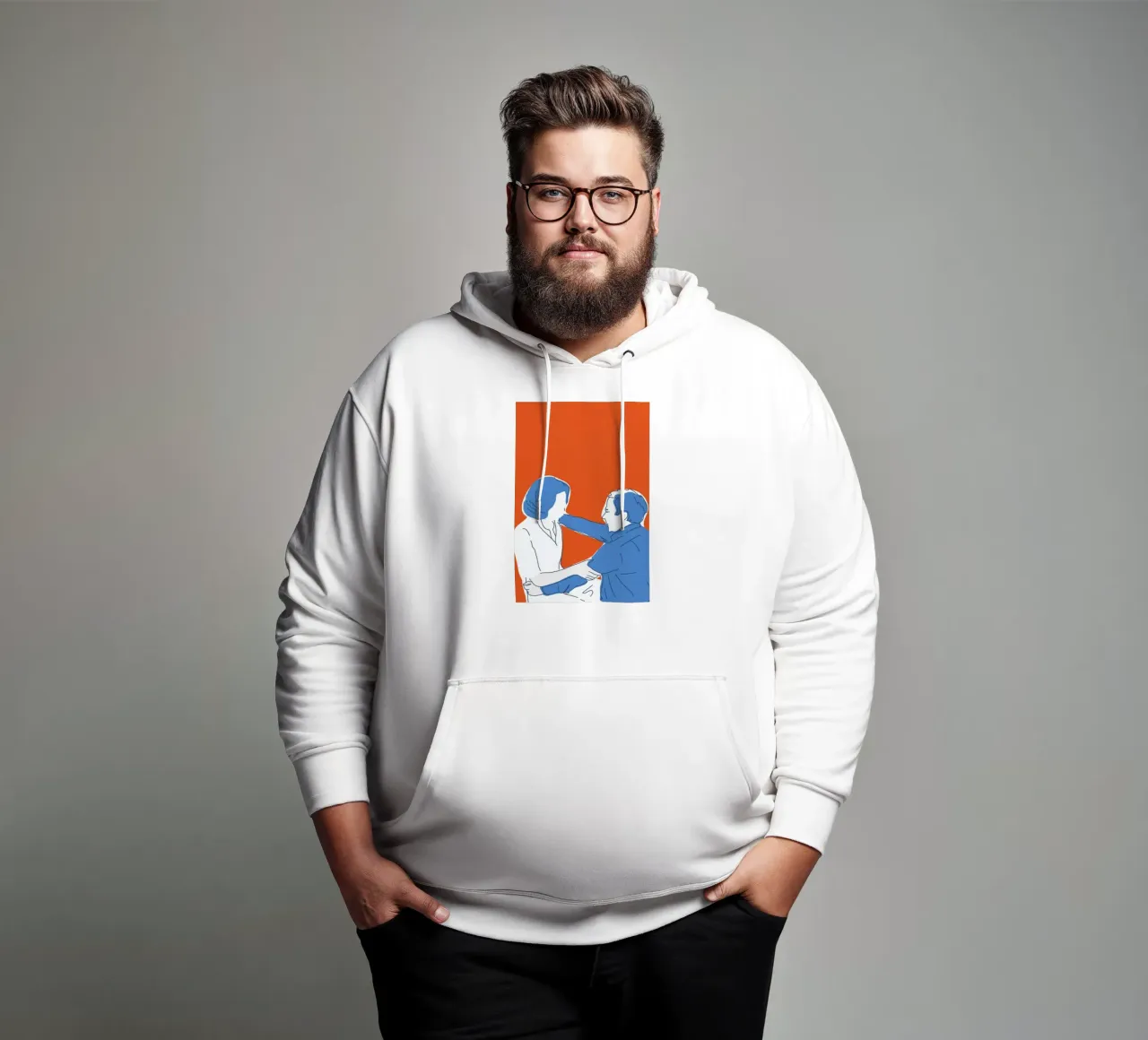You and I sudadera con capucha de Francesco Zorzi