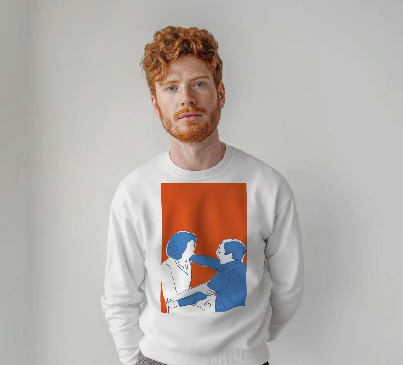 You and I felpa da Francesco Zorzi