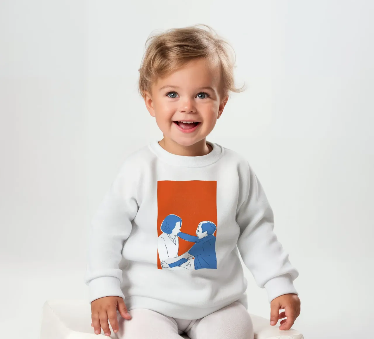 You and I felpa neonato da Francesco Zorzi