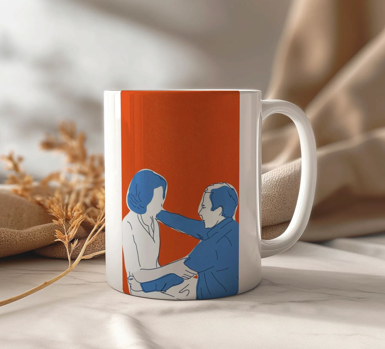 You and I tazza in ceramica da Francesco Zorzi