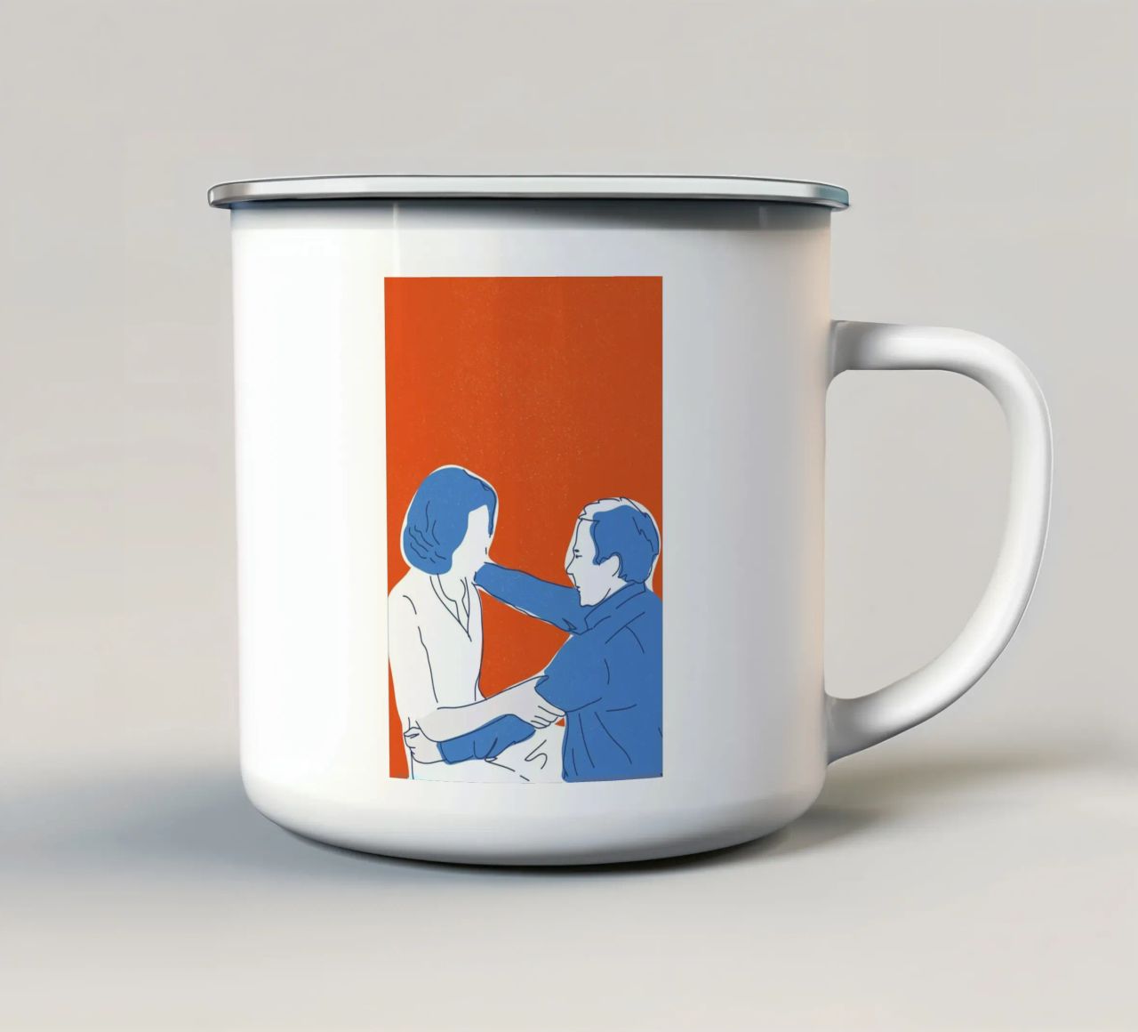 You and I tazza in smalto da Francesco Zorzi