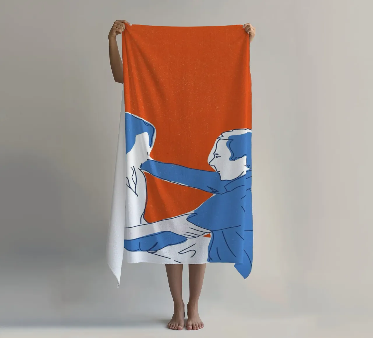 You and I beach towel by Francesco Zorzi