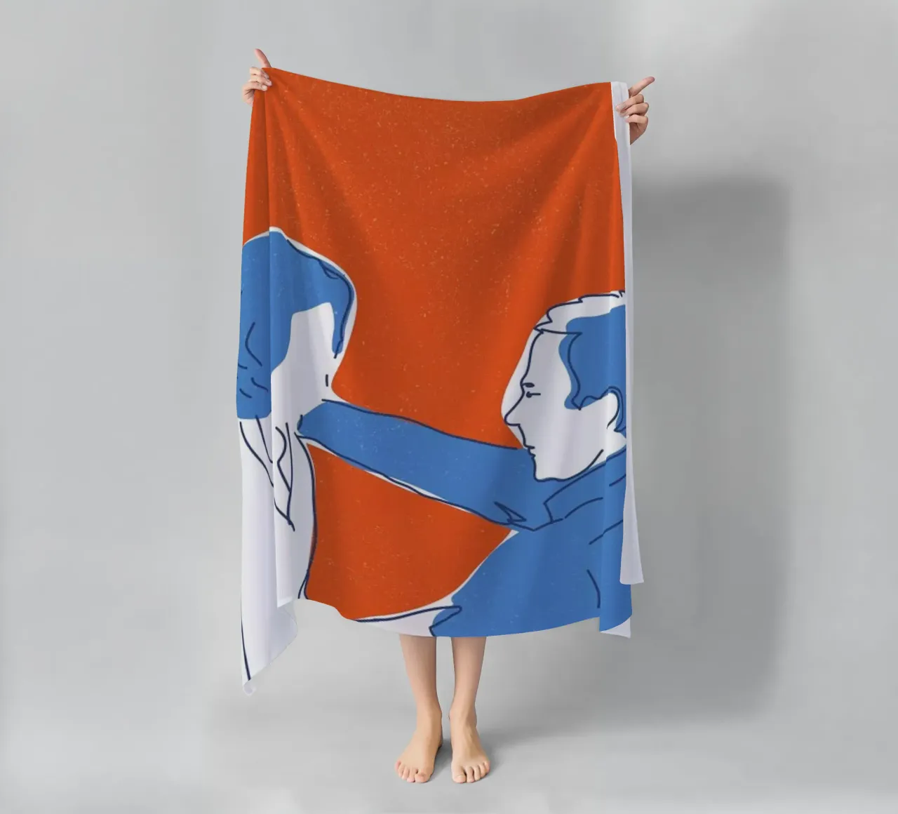 You and I beach towel by Francesco Zorzi
