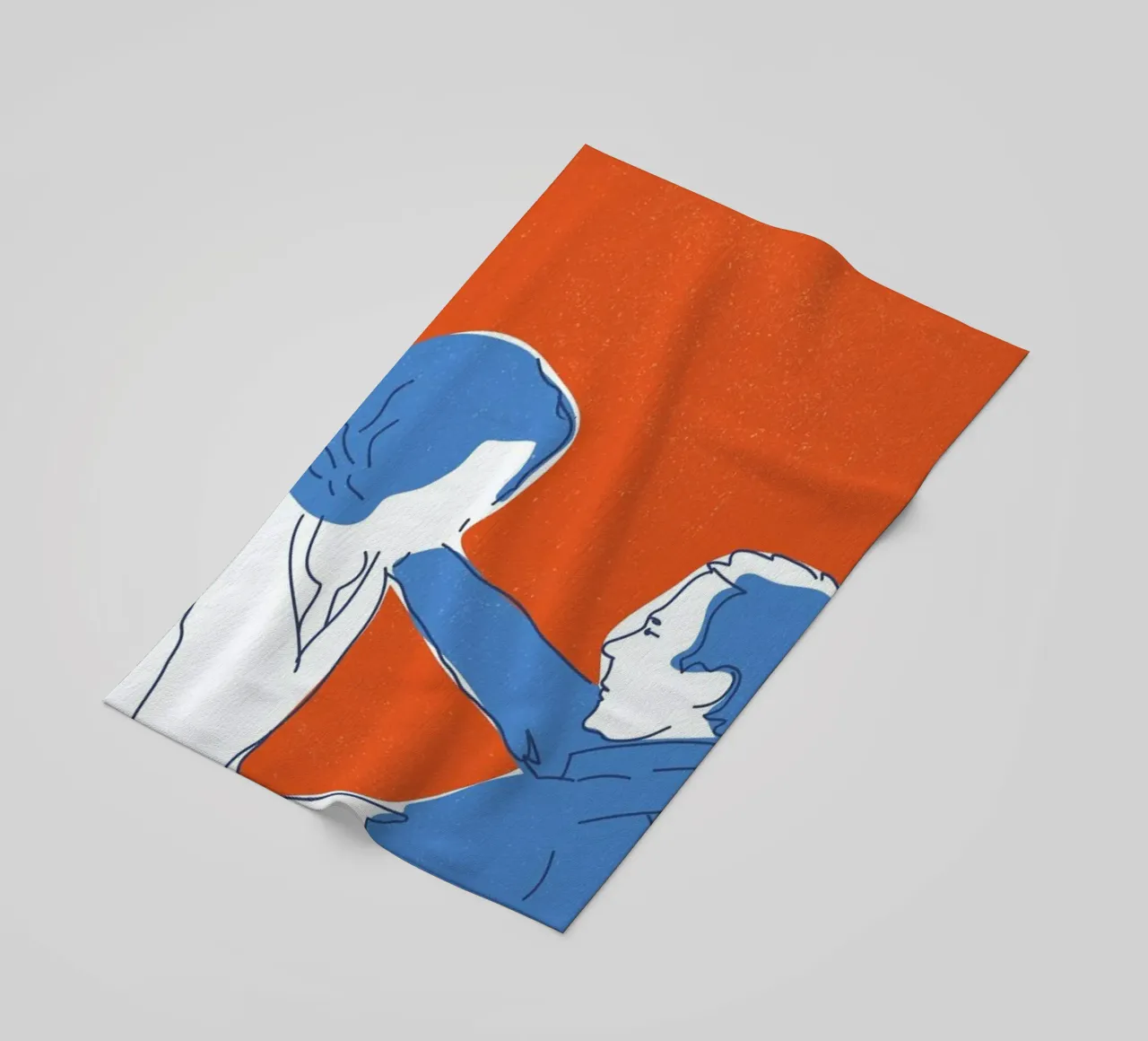 You and I beach towel by Francesco Zorzi