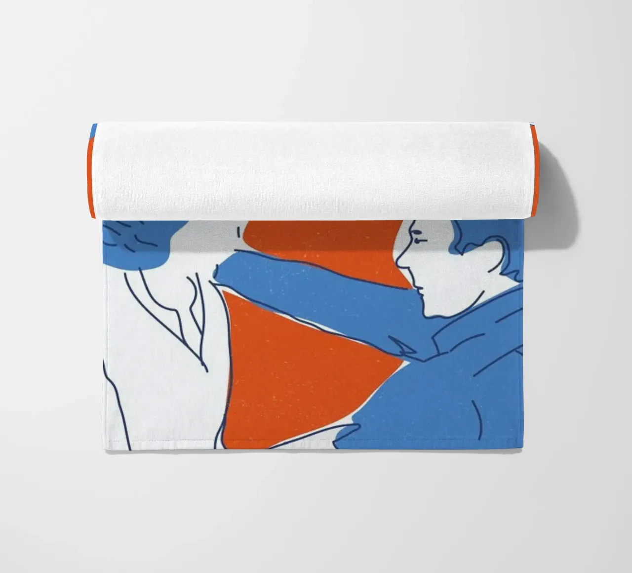You and I beach towel by Francesco Zorzi