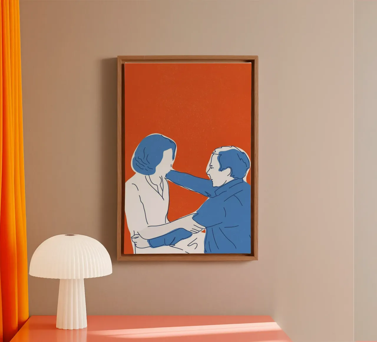 You and I tela con Cornice a cassetta da Francesco Zorzi