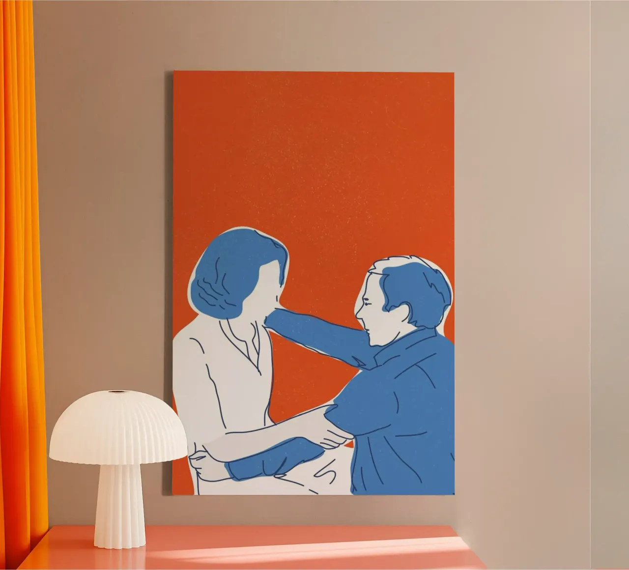 You and I tela con Cornice a cassetta da Francesco Zorzi
