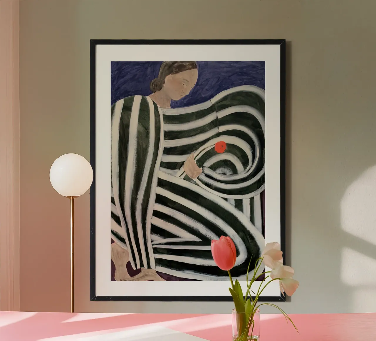 Sofia Lind 30 poster con telaio in legno da William Brown