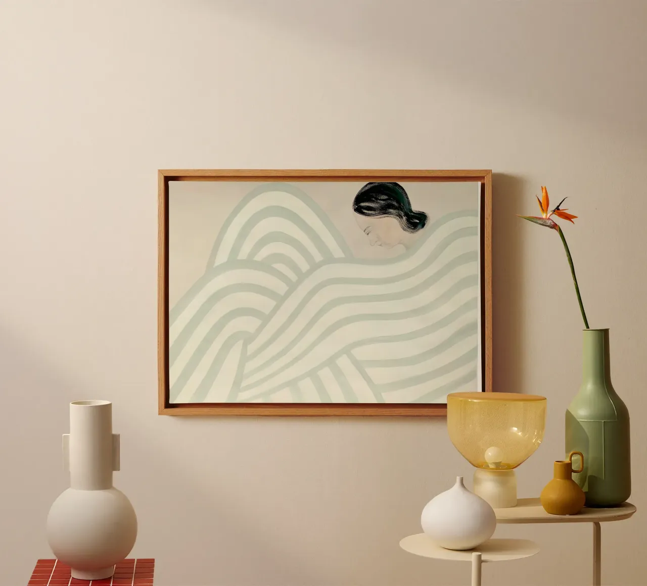 Sofia Lind 31 canvas met Baklijst van William Brown